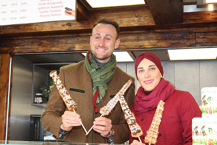 Neu: Crepes und Heißgetränke beim "Zum Kripperl" am Sternenplatzl am Rindermarkt (©Foto: Martin Schmitz()